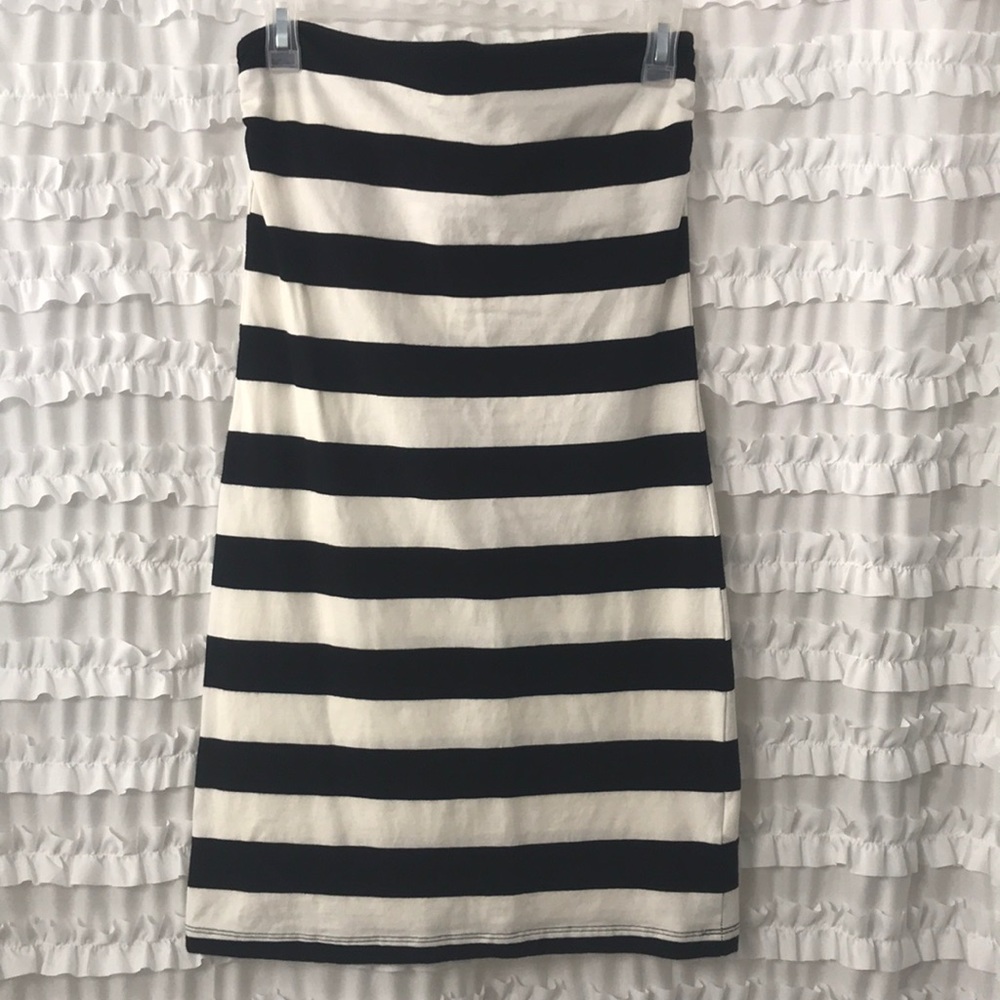 Strapless Striped Dress